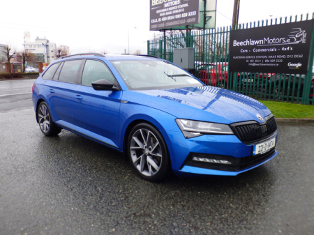 2022 Skoda Superb 2.0 TDI 150 BHP DSG SPORTLINE COMBI // ONE ONWER // STUNNING CAR // FULL DOCUMENTED SERVICE HISTORY // PANORAMICR ROOF, REVERSE CAMERA AND ELECTRIC TA