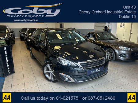 2014 Peugeot 308 ALLURE 1.6 HDI 92 4DR New NCT, 2Keys, Full Electrics, MFSW, Alloy Wheels, Dual Climate Control, Bluetooth, Sat Nav, Parking Sensors, Revers Camera, Cruise Control, Folding Rear Seats, and more.