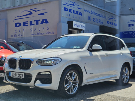 2018 BMW X3 XDRIVE20D M-SPORT 2.0D AUTO NCT 01/26 TAX 05/25 FINANCE AVAILABLE @ €135 PER WEEK 2 KEYS/ FULL LEATHER/ HEATED SEATS/ iDRIVE/ DIGITAL DASH/ BMW ON SCREEN SERVICE HISTORY/ HISTORY CHECKED €29,950