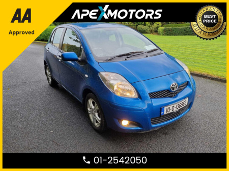 2010 Toyota Yaris 12-STAMPS SERVICE HISTORY * NEW NCT AUG-2026 * ONE OWNER . TOP-SPEC TR 5DR . LOW TAX . EASY INSURE . WARRANTED CORRECT MILES .FULL SERVICE HISTORY .IMMACULATE .AS NEW .CARTELL MOTORCHECK
