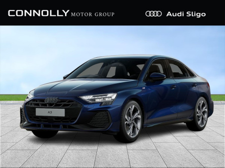 2025 Audi A3 Saloon 2.0TDI 116HP S Line - Black Styling Pack - Comfort Pack - DEMO €46,950