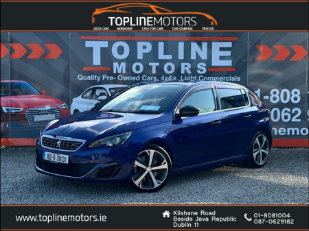 2016 Peugeot 308 == HUGE SPEC GT 2.0 AUTO DIESEL//HALF LEATHER//REVERSING CAMERA== €14,950