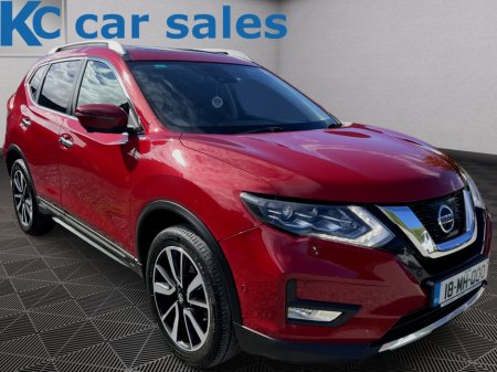 2018 Nissan X-Trail 1.6 DSL SVE 7 SEAT 18 4DR, HEATED BLACK LEATHER 7 SEATS , FINANCE €72P/W & €3950 TRADE IN , TWIN SUN ROOF , SAT-NAV , REVERSE CAMERA  & SENSORS , DIAMOND CUT ALLOYS , 2X KEYS , SERVICE RECORD ,
