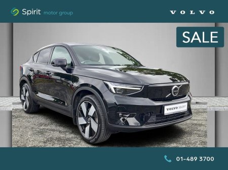 2023 Volvo C40 Fully Electric, Single Motor 231hp Ultimate Spec., Pan. Roof, F&R Heated Seats, 360 View Camera, Adaptive Cruise Control With Pilot Assist, Volvo On Call, Harmon Kardon Premium Sound