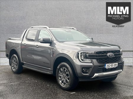 2025 Ford Ranger Wildtrack 2.0 Dsl 205ps 10 Speed Auto (V) Price Ex VAT, *Power Roller Canopy, Factory Fit towbar *