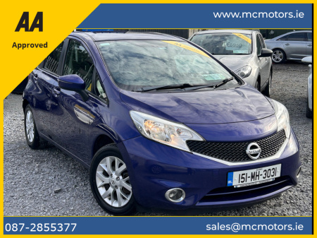 2015 Nissan Note 3 MONTH WARRANTY + FULL SERVICE HISTORY + NEW NCT + 1 YEAR ROADSIDE ASSIST