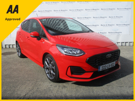 2022 Ford Fiesta ST-LINE 1.0TURBO 125PS  SPORTS BODY KIT   HIGH SPEC WITH PARKING PACK REVERSE CAMERA HEATED SEATS AND STEERING WHEEL AND SELF PARK