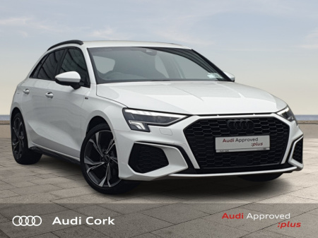 2024 Audi A3 1.5 30TFSI 110BHP S-LINE WITH BLACK STYLING, COMFORT PACK & HIGH BEAM ASSIST €38,995