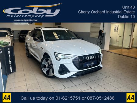 2021 Audi e-tron 50 SPORTBACK S-Line Black Ed 230KW New NCT, Alloy Wheels, 2Keys, MFSW, Sunroof, Full Electrics, Full Leather, Heated Seats, Car Play, Cruise Control, Dual Climate Control, Reverse Cam, and more.