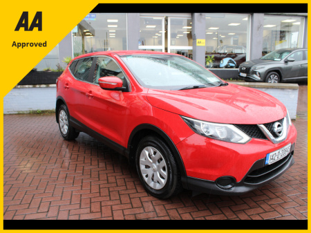 2014 Nissan Qashqai NISSAN QASHQAI 1.5 DCI VISIA 110BHP 5DR ESTATE   // IMMACULATE CONDITION FINISHED IN UNMARKED RED // OUR OWN DEALER WARRANTY // BUY WITH CONFIDENCE AA  AND SIMI APPROVED DEALER 2025 // €8,950
