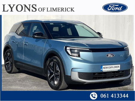 2025 Ford Explorer *THE ALL NEW FORD EXPLORER*, Select Model, EV,2024.75 MY,Sport Utility Vehicle,Select,77kWh Extended Range 286PS RWD,Arctic Blue,Partial Sensico Sport Black Onyx,Heat Pump,Driver Assistance Pack