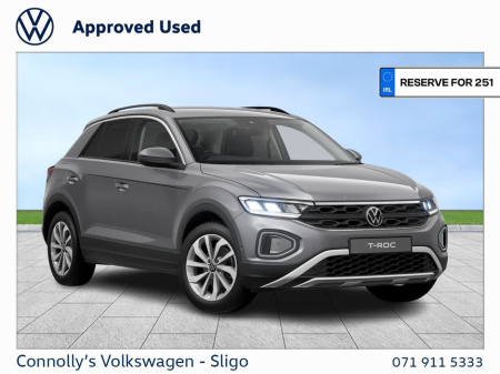 2025 Volkswagen T-Roc EDITION 75 1.0TSI 110HP €38,915