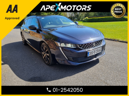 2020 Peugeot 508 FINANCE ARRANGED * GT LINE SW BLUEHDI S/S * AA APPROVED * 101 SAFETY CHECKLIST * AUTOMATIC (DSG) * IMMACULATE * HEATED SEATS * COLOUR REVERSE CAMERA * TOP-SPEC 5DR HATCH * ADAPTIVE CRUISE * 01-2542050 €21,749