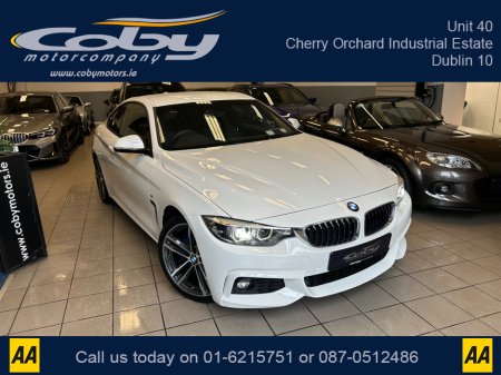 2018 BMW 4 Series 420D F32 M SPORT 2DR AUTO G22 XDRIVE. Immaculate Car with 154km. NCTd, Alloy Wheels, Bluetooth, Sat Nav, MFSW, Climate Control, Heated Seats, 2 Keys, Full Leather Seats and more.