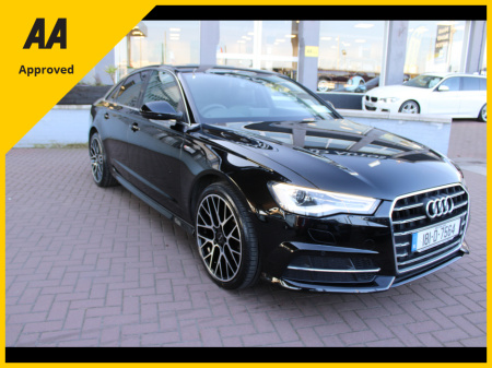 2018 Audi A6 2.0 TDI 150BHP 4DR SALOON S-LINE PACKAGE // BRAND NEW 20 INCH ALLOYS AND TYRES // BLACK EDITION STYLING // 1 OWNER FROM NEW // 0NLY 107,000 KMS // A REAL MUST SEE // BUY WITH CONFIDENCE AA AND SIMI