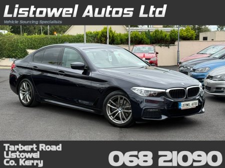 2019 BMW 5 Series 520D G30 M SPORT  AUTOMATIC * MAIN DEALER SERVICE HISTORY, SATELLITE NAVIGATION, VIRTUAL COCKPIT, CRUISE CONTROL, 3 STAGE HEATED SEATS, PARKING SENSORS FRONT & REAR, LEATHER UPHOLSTERY* €30,950