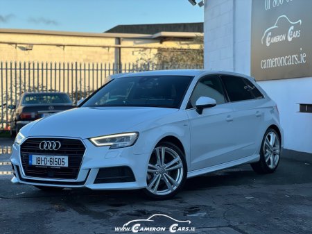 2018 Audi A3 SLINE ULTRA ALPINE WHITE AUTOMATIC