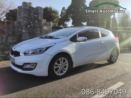 2014 Kia Ceed CEE'D PRO 1.4 EX Coupe * Excellent Condition Throughout * Beautifully Presented in White with Black Roof * New NCT 02.2026 * 6 Months Warranty Provided * Fully Serviced and Provisionally Valeted * €7,450