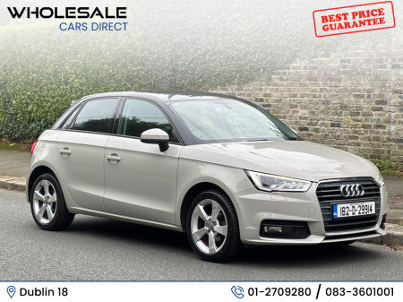 2018 Audi A1 **1.0tfsi SPORT**LEATHER**AUTO**FULL AUDI HISTORY**HUGE SPEC**NEW NCT 12/26**