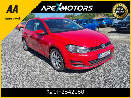 2017 Volkswagen Golf FINANCE ARRANGED * 5DR TDI BLUEMOTION * AA APPROVED * 101 SAFETY CHECKLIST * IMMACULATE * LOW LOW MILES * 2-KEYS * NEW NCT  NOV-26 * LOW TAX * 12-MONTH ROADSIDE ASSIST * 5-STAMPS SERVICE HISTORY €13,749