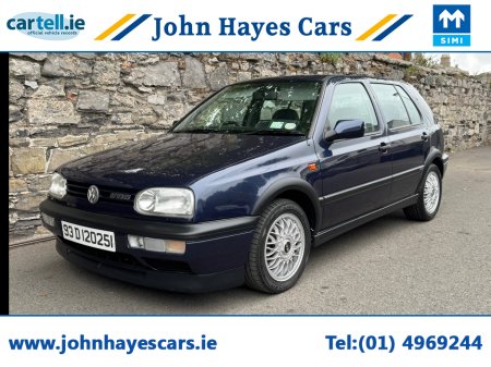 1993 Volkswagen Golf VERY RARE 2.8 VR6 MARK 3 GOLF 5 DOOR 5 SPEED MANUAL//RARE OPPORTUNITY//BEAUTIFUL CONDITION//ORIGINAL BOOKS SUPPLIED