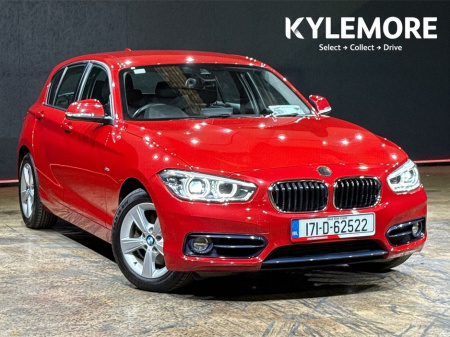 2017 BMW 1 Series 1.5 AUTOMATIC - BLACK CLOTH RED STITCHED UPHOLSTERY - A/C - CRUISE CONTROL