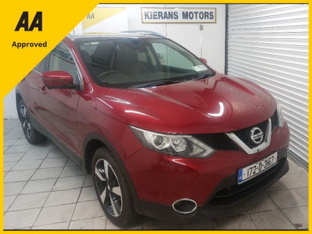2017 Nissan Qashqai 1.2 SV PREMIUM : FULL LEATHER : PANORAMIC ROOF : REV CAMERA : SAT NAV : ONLY 62000 KMS : FINANCE ARRANGED : €14,950