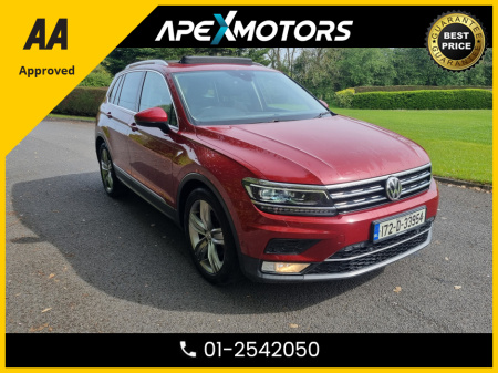 2017 Volkswagen Tiguan FINANCE ARRANGED * SEL TDI BLUEMOTION * PANORAMIC SUNROOF * NEW NCT APR-27 * 6-STAMPS SERVICE HISTORY * AA APPROVED * 101 SAFETY CHECKLIST * IMMACULATE * COLOUR REVERSE CAMERA * LOW DIESEL MILES