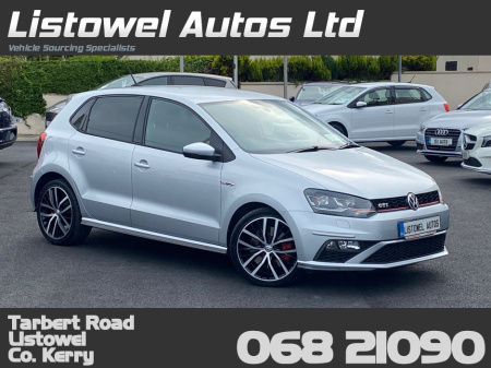 2015 Volkswagen Polo GTI 1.8 AUTOMATIC * MASSIVE SERVICE HISTORY FROM MAIN DEALER, POWERFUL CAR, BUCKET SEATS, RED STICHING, SPORT MODE, APPLE CARPLAY/ANDROID AUTO, AUTO LIGHTS, PADDLE SHIFT, 2 KEYS, UPGRADED ALLOYS* €14,950
