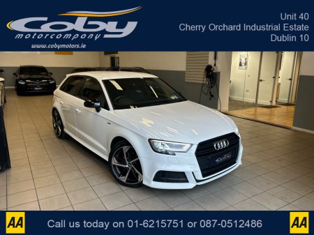 2019 Audi A3 SPORTBACK 1.0 TFSI 116HP S LINE 4DR 30. New NCT, Alloy Wheels, 2Keys, Sat Nav, Full Electrics, Bluetooth, Half Leather, MFSW, Cruise Control, Reverse Camera, Parking Sensors, Air Conditioning and more €26,950