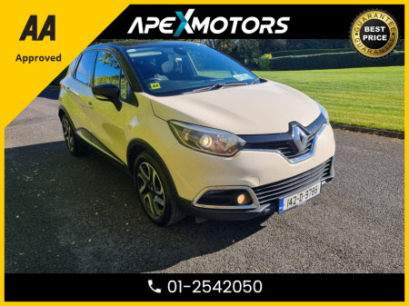 2014 Renault Captur FINANCE ARRANGED * INTENSE 1.5 DCI * AA APPROVED  * 101 SAFETY CHECKLIST * 12-MONTH ROADSIDE ASSIST  * IMMACULATE * TOP-SPEC 5DR SUV * NEW NCT NOV-25 * LOW TAX FEB-25 * STAMPED SERVICE HISTORY €6,449