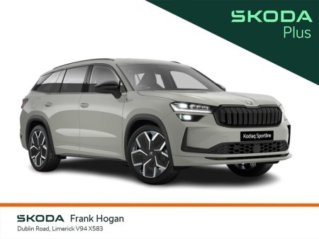 2026 Skoda Kodiaq Sportline 2.0 TDI 150HP 0% PCP 261 Frank Hogan 061-416000