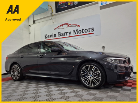 2019 BMW 5 Series 530E M SPORT (PLUG IN HYBRID) AUTOMATIC **TOP SPEC / VERY LOW MILEAGE / CRUISE CONTROL / FULL BLACK LEATHER / HEATED FRONT SEATS / SAT NAV / REAR SUN PROTECTION GLASS / FULL SERVICE RECORD**