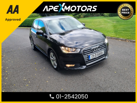 2017 Audi A1 FINANCE ARRANGED * SPORT TDI * AA APPROVED  * 101 SAFETY CHECKLIST * 12-MONTH ROADSIDE ASSIST  * IMMACULATE * TOP-SPEC 5DR HATCH * LOW MILES * 2-KEYS * NEW NCT SEP-26 * LOW TAX * VERY CAREFUL OWNER €12,749