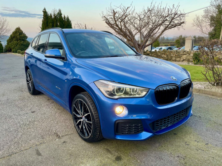 2017 BMW X1 X1 18D S DRIVE M-SPORT **172**IRIRH REG**FULL LEATHER**€190  TAX**ESTORIL BLUE**AS NEW**FSH**