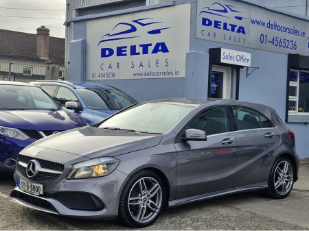 2017 Mercedes-Benz A Class AMG LINE MANUAL NCT 03/27 FINANCE AVAILABLE @ €66 PER WEEK HALF LEATHER ALCANTARA/ BLUETOOTH/ MERCEDES COMMAND/ REVERSE CAMERA/ HISTORY CHECKED