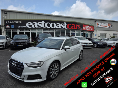 2018 Audi A3 ( 182 REG 1.4 S-LINE EDITION  VIRTUAL COCKPIT - NAVIGATION -CARPLAY ANDROID AUTO LEATHER PACK - REVERSING CAMERA / PARKING SENSORS - DRIVE MODE €23,950