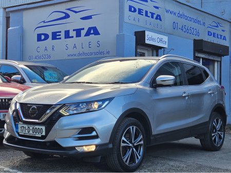 2017 Nissan Qashqai 1.5 DCI N-CONNECTA 108BHP NCT 10/27 TAX €190 PER YEAR FINANCE AVAILABLE FROM €58 PER WEEK 2 KEYS/ SERVICE HISTORY/ SAT NAV/ REVERSE CAMERA/ MULTI FUNCTION STEERING WHEEL/ CRUISE CONTROL/ HISTORY CHECK