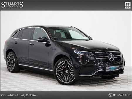 2023 Mercedes-Benz EQC *PREMIUM WITH SUNROOF* EQC 400 AMG LINE: OBSIDIAN BLACK METALLIC WITH BLACK LEATHER, 21” DIAMOND CUT TURBINE ALLOYS, KEYLESS ENTRY, REVERSING CAMERA