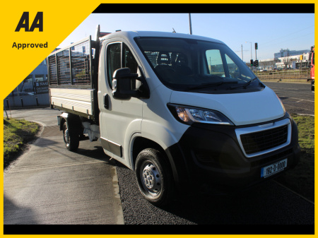 2019 Peugeot Boxer 2.0 HDI 335 L2 MWB 130 TIPPER // IDEAL FOR TREE SURGEON // HIGH MESH CAGE ON BODY // BARN DOORS // BUY WITH CONFIDENCE AA AND SIMI APPROVED DEALER // FINANCE ARRANGED // ALL TRADE INS WELCOME // €14,593