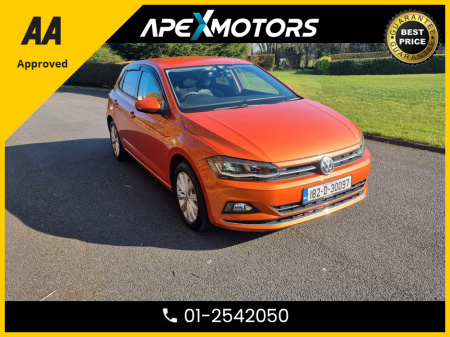 2018 Volkswagen Polo FINANCE ARRANGED * 1.0 NEW MODEL  * TOP-SPEC TSi-HIGHLINE * AUTOMATIC (DSG) * AA APPROVED * 101 SAFETY CHECKLIST * IMMACULATE * COLOUR REVERSE CAMERA * LOW LOW KMs * ADAPTIVE CRUISE * NEW NCT FEB-27