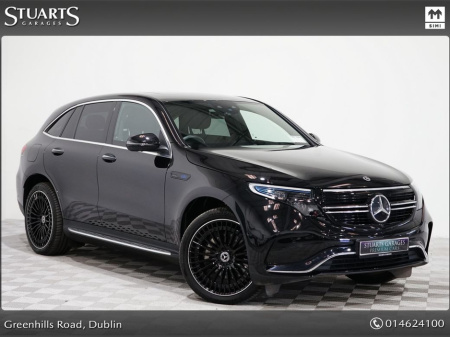 2024 Mercedes-Benz EQC *PREMIUM PLUS* 400 AMG LINE: OBSIDIAN BLACK METALLIC, ARTICO LEATHER, SUNROOF, 360 CAMERA, HEADS UP DISPLAY, 21” DIAMOND CUT TURBINE ALLOYS