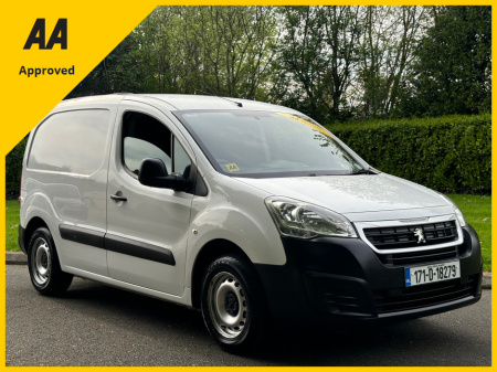 2017 Peugeot Partner ACTIVE 1.6 HDI 3 SEATER *AA APPROVED*PRISTINE EXAMPLE*CVRT 03/26*TAX 02/26* €7,945