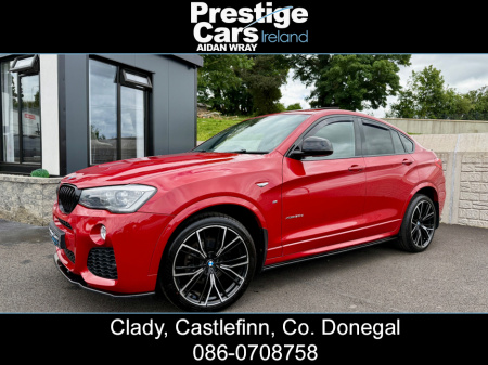 2015 BMW X4 X DRIVE 30D M SPORT AUTO 255 BHP,MELBOURNE RED,SUNROOF,HEATED LEATHER,MAXTON BODY KIT,XENON LIGHTS,PRIVACY GLASS,HIGH SPEC