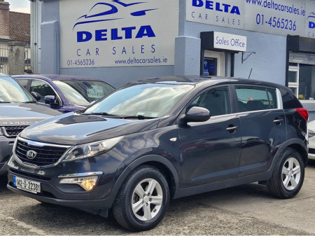 2014 Kia Sportage ISG 1.7 CRDI 115BHP  NCT 01/26 TAX 07/25 ROAD TAX ONLY €280 PER YEAR 2 KEYS/ TINY MILEAGE/ BLUETOOTH/ 6 SPEED BOX/ ALLOYS/ ELECTRIC WINDOWS AND MIRRORS/ HISTORY CHECKED