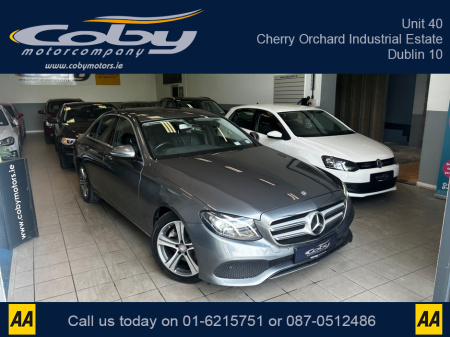 2017 Mercedes-Benz E Class E220 D SE 4DR AUTO. Pristine Car with only 108km, NCT 2027. Alloy Wheels, Leather Heated Seats, Dual Climate, Sat Nav, Reverse Camera, MFSW, Cruise Control, Paddle Shift, Bluetooth, Full Electrics. €23,950