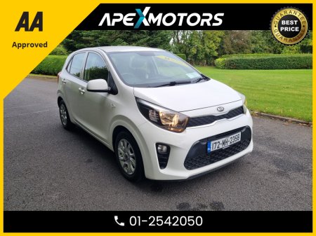 2017 Kia Picanto FINANCE ARRANGED * 1.0  65BHP 5DR * NEW NCT DEC-27 * IMMACULATE * 6-STAMPS SERVICE HISTORY * AA APPROVED * 101 SAFETY CHECKLIST * TOP-SPEC 5DR HATCH * LOW LOW MILES * CRUISE CONTROL  01-2542050 €8,949