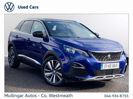 2017 Peugeot 3008 1.6 BlueHDi 120bhp GT Line €17,950