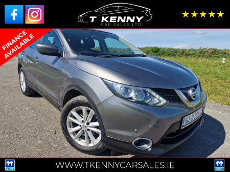 2016 Nissan Qashqai 1.5 DCI ACENTA SMART V VISION 110PS 5DR From €63 p/w