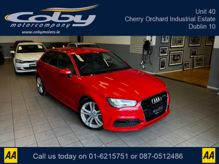 2015 Audi A3 1.4 5DR AUTO S Line. Stunning Car New NCT done before collection, Alloy Wheels, Dual Climate Control, Sat Nav, Rev Camera, Paddle Shift, Bluetooth, MFSW, Full Electrics and much more €15,950